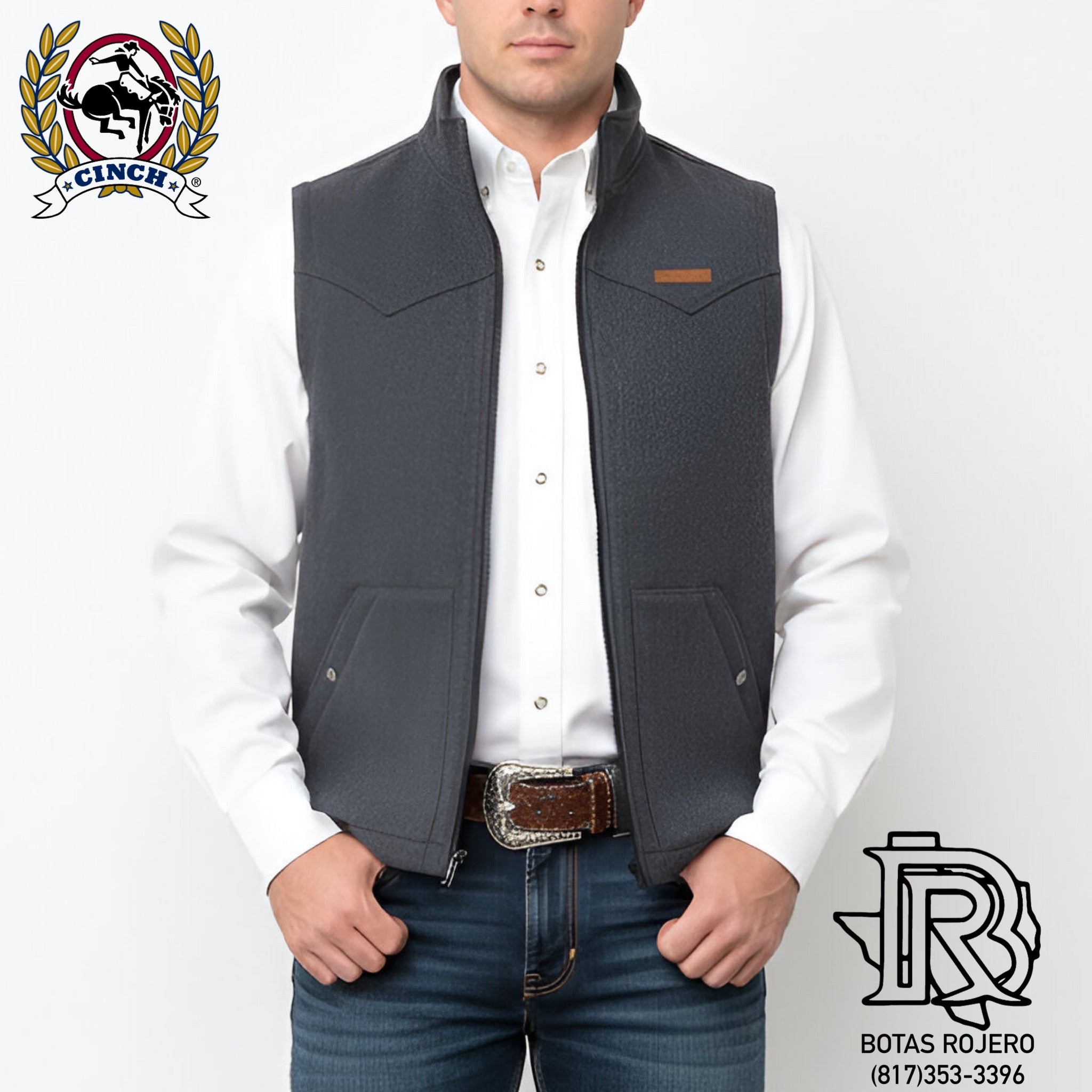 CINCH MEN’S CHARCOAL VEST | MWV1934004