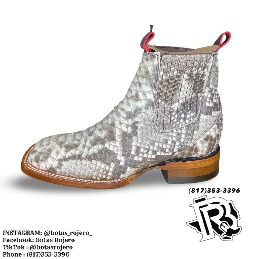 Anthony “ | PYTHON NATURAL RIDDING BOOTS ( botines ) – Botas Rojero