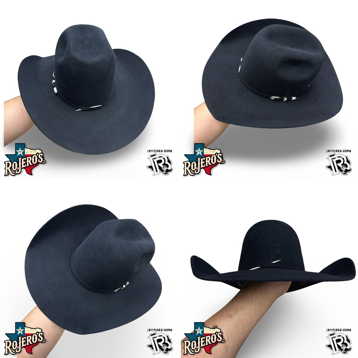 RDR 6X BLACK | MEN WESTERN FELT HAT