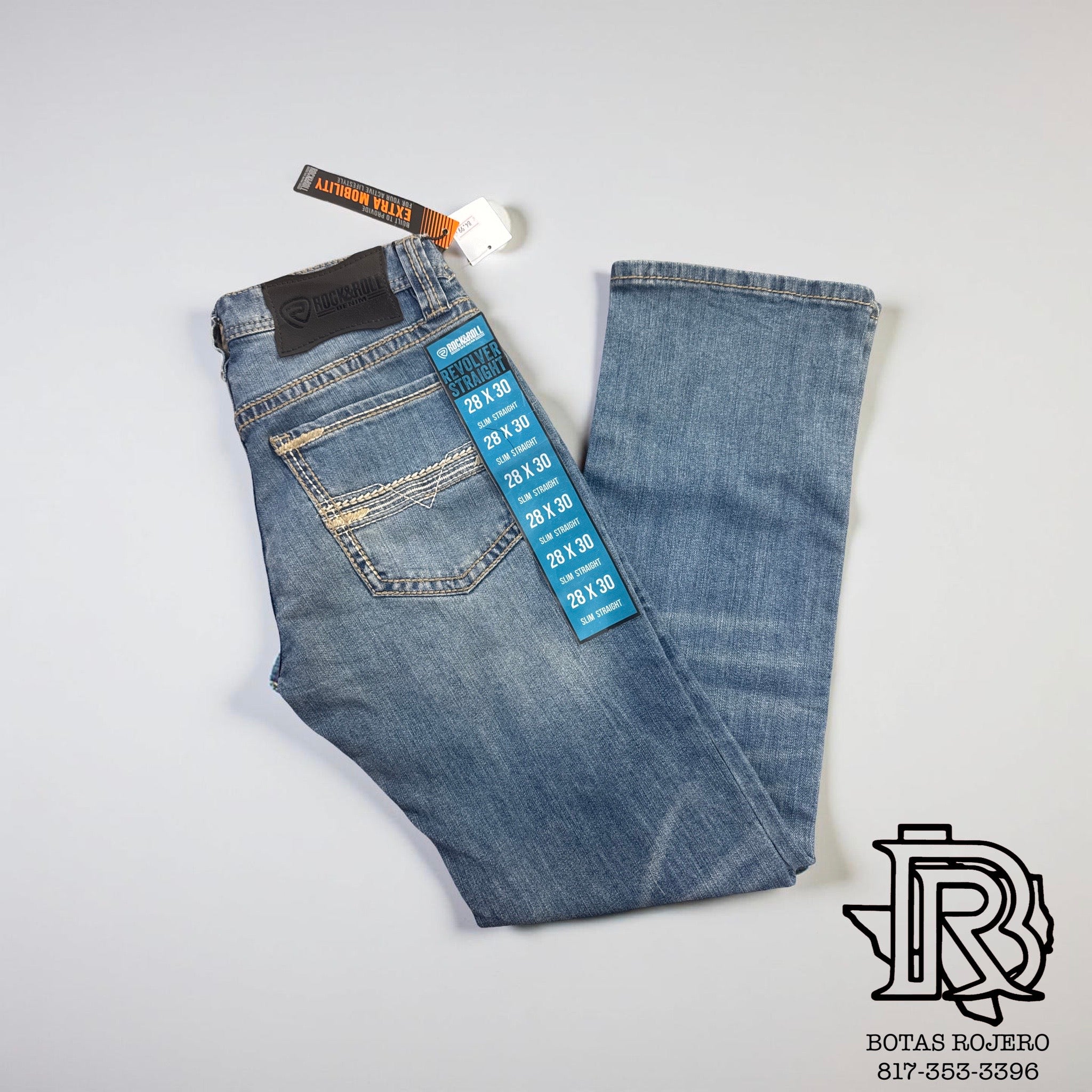 ROCK & ROLL MENS REFLEX ROPE STITCH REVOLVER LIGHT VINTAGE | BM1RD03115 BLUE LABEL