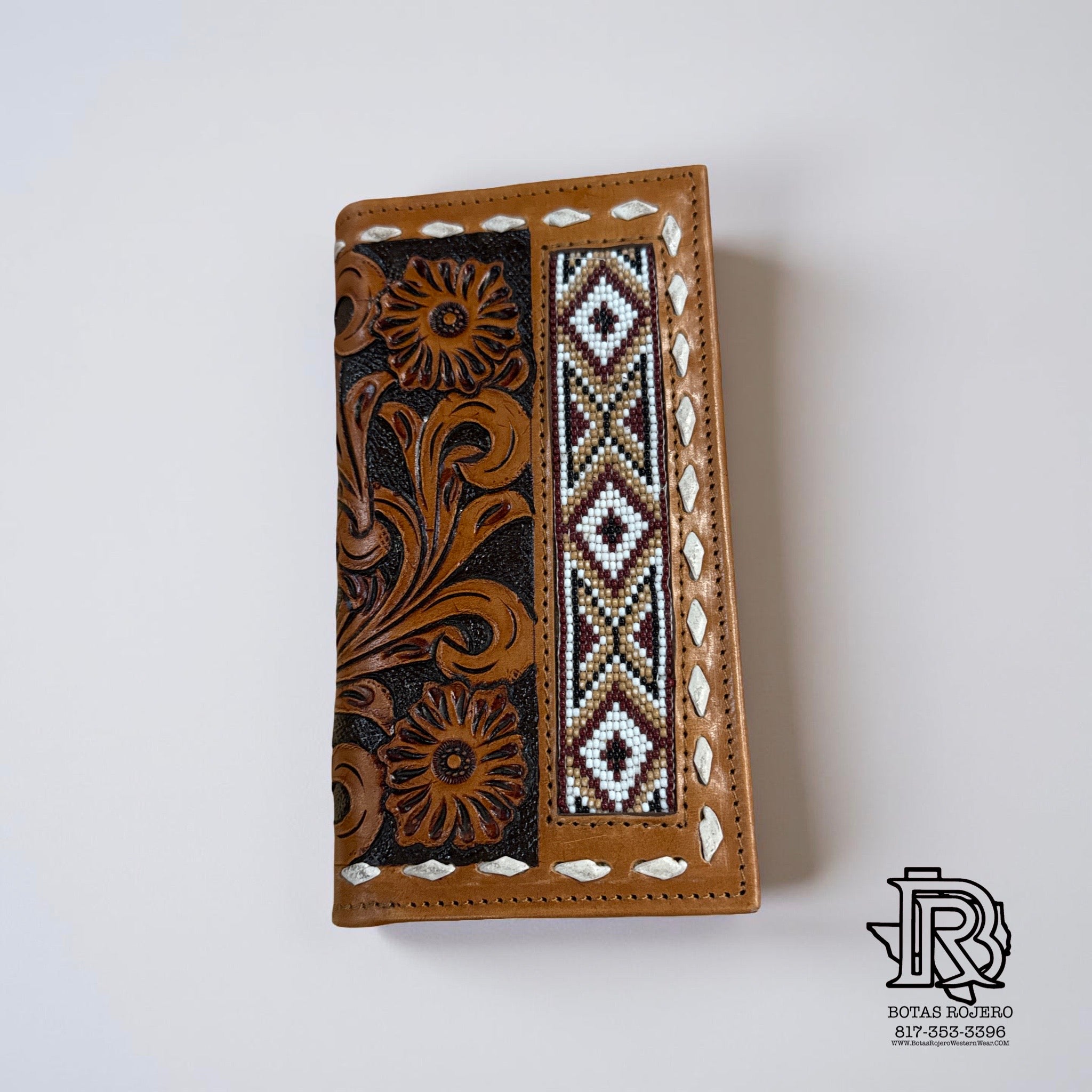 “ MANNY “ | MEN BI FOLD WESTERN TOOLED LEATHER WALLET