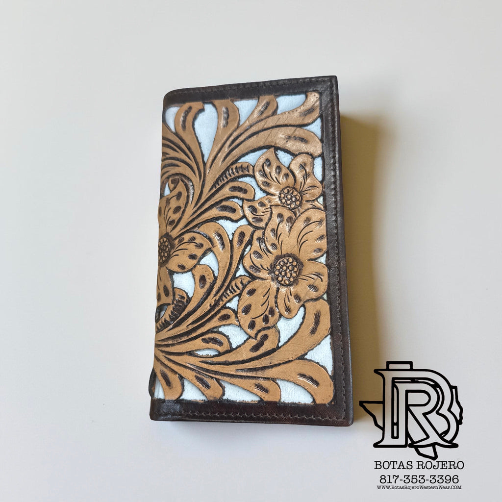 “ ANDERSON “ | MEN BI FOLD WESTERN TOOLED LEATHER WALLET