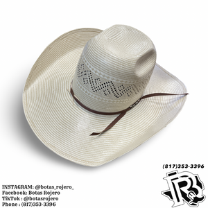 “ 6600 ” | AMERICAN HAT COWBOY  STRAW  HAT 4 1/4"