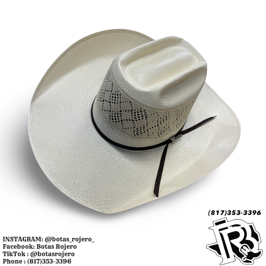 TWISTER 20X | SHANTUNG HAT IVORY/TAN STRAW COWBOY HAT T73546