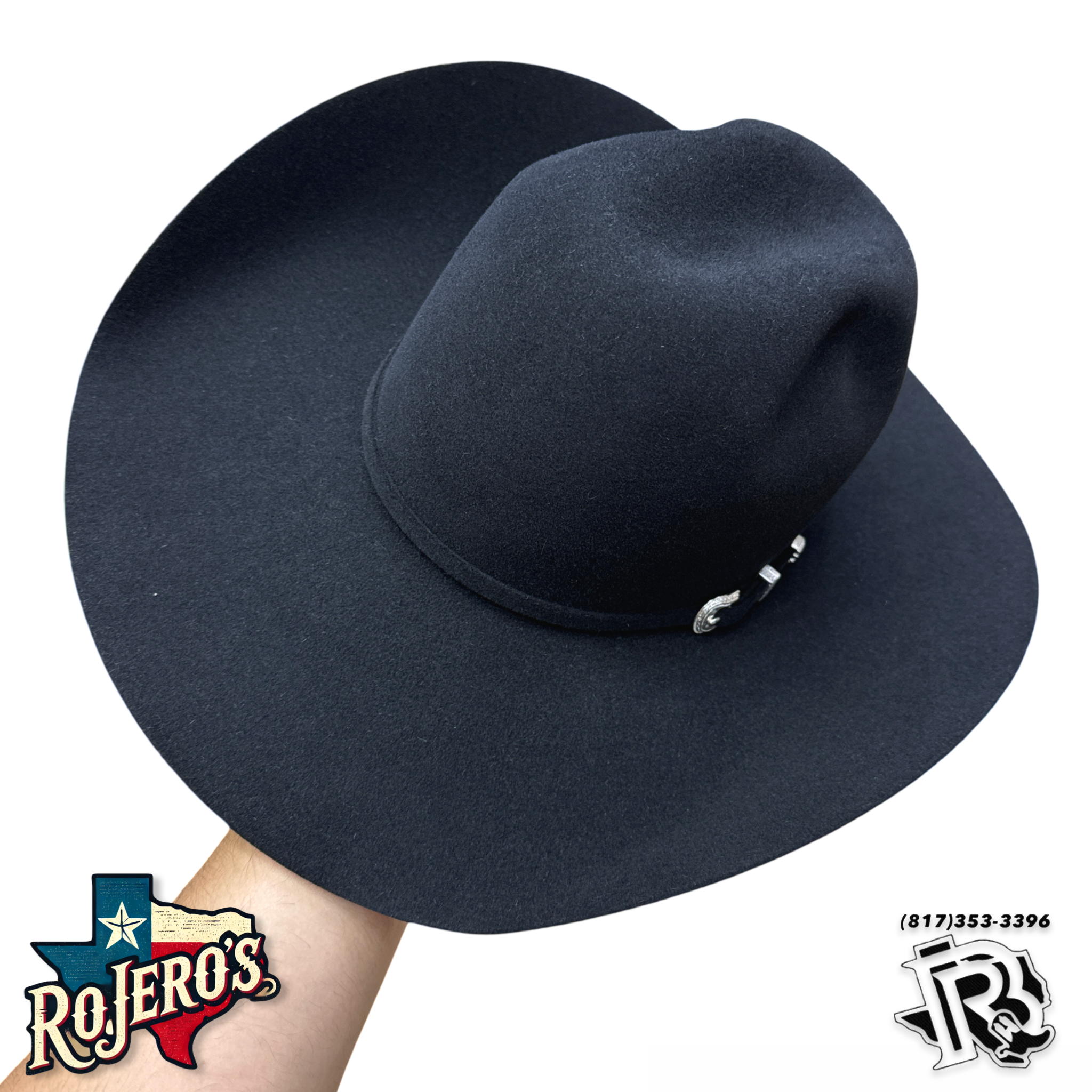 7X BLACK | AMERICAN HAT FELT COWBOY HAT