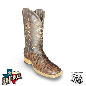 ‘’CHARLIE ’’ MENS BROWN  PYTHON PRINTED BOOTS