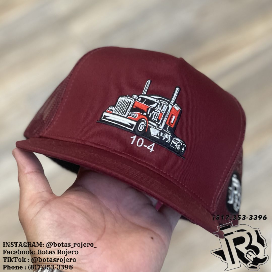 ‘’ISRAEL’’ |BURGUNDY TRUCKER CAP