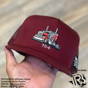 ‘’ISRAEL’’ |BURGUNDY TRUCKER CAP