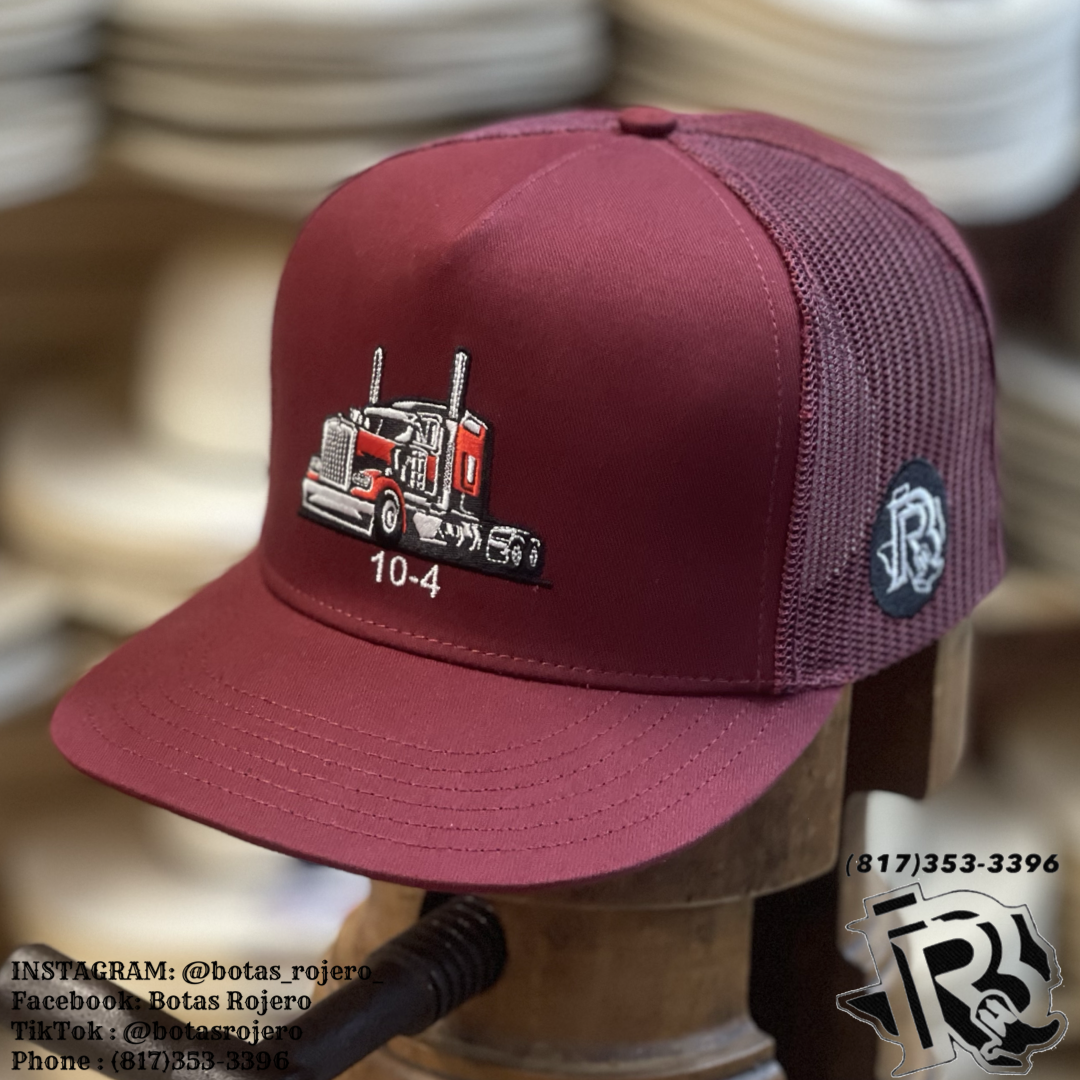 ‘’ISRAEL’’ |BURGUNDY TRUCKER CAP