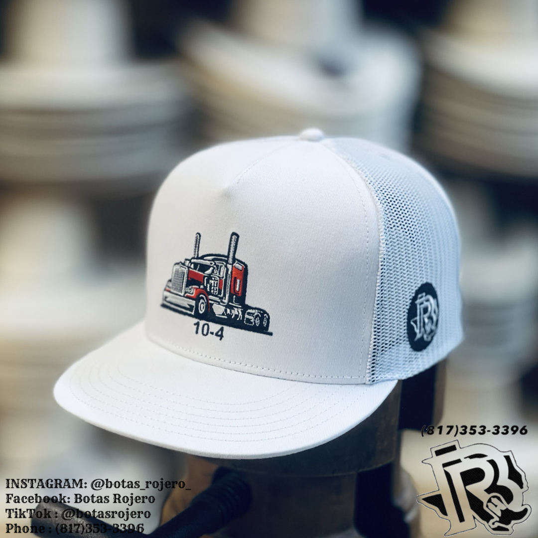 ‘’MANNY’S ’’ |WHITE TRUCKER CAP