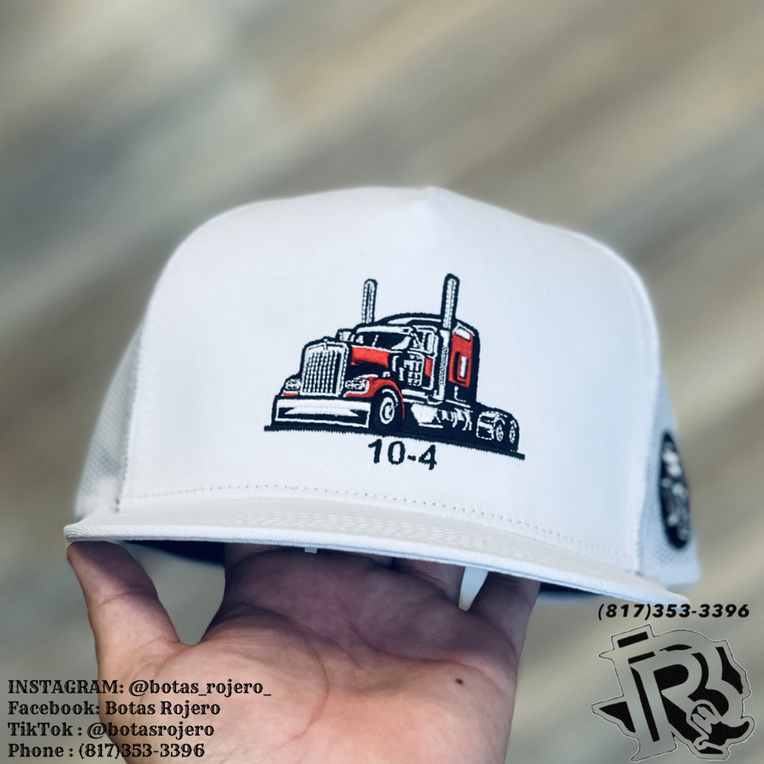 ‘’MANNY’S ’’ |WHITE TRUCKER CAP