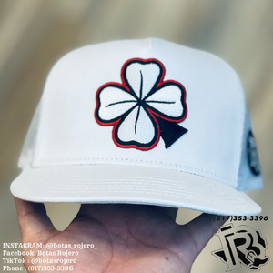 “ Braxton “ | Four leaf clover cap white BR CAPS
