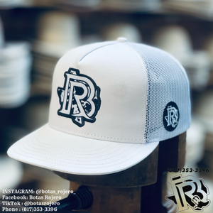 “ COWHIDE “ | BR CAPS COW PRINT CAP WHITE/BLACK