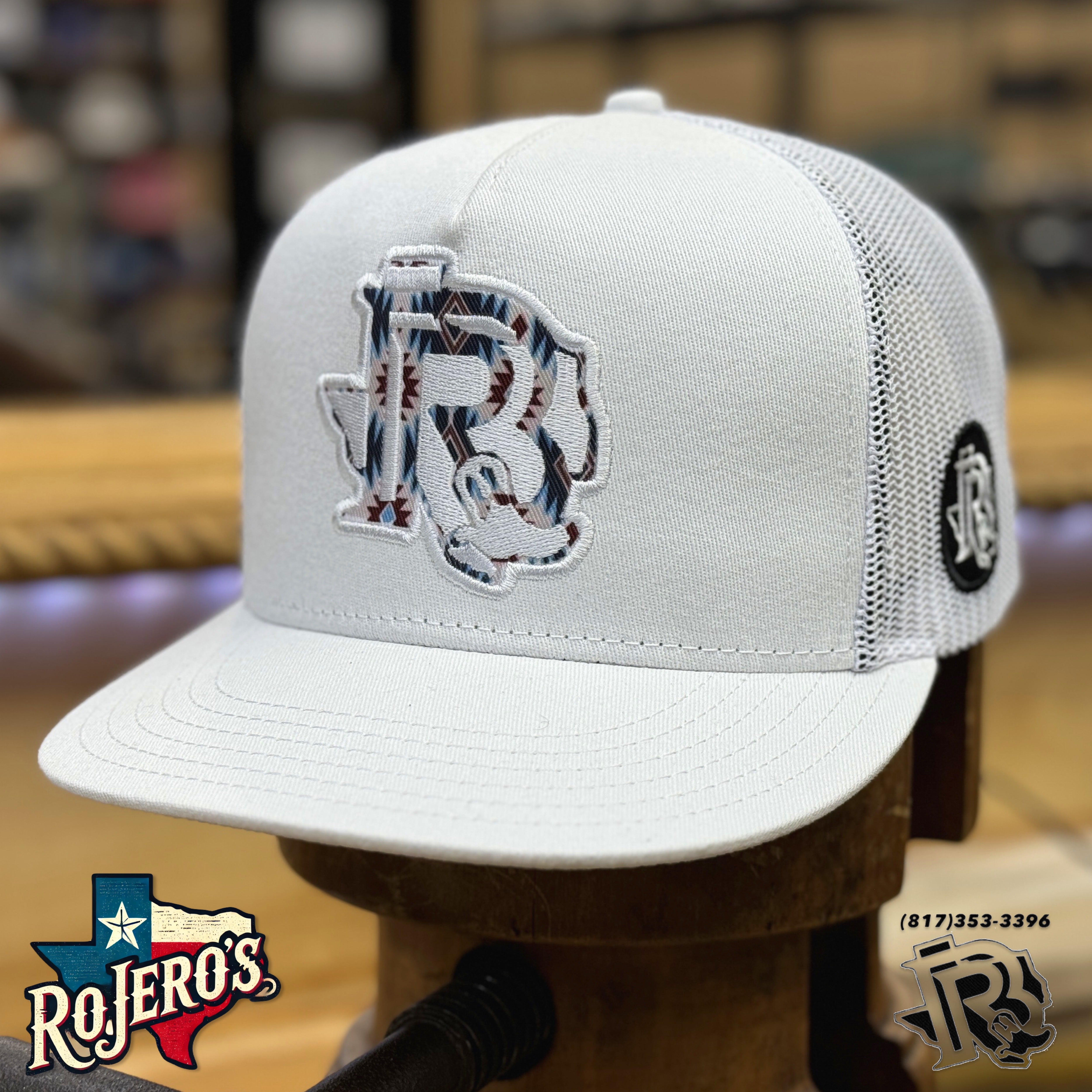 ‘’MAX’’ |BR’S LOGO WHITE TRUCKER CAP