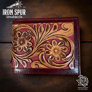 “ FLINT “ | IRON SPUR WESTERN CO. BI-FOLD WESTERN WALLET HANDMADE