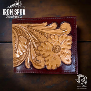 “ TRAVIS “ | IRON SPUR WESTERN CO BI-FOLD WESTERN WALLET HANDMADE