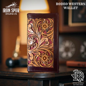 “ FLINT “ |IRON SPUR ™️ RODEO WESTERN WALLET HANDMADE
