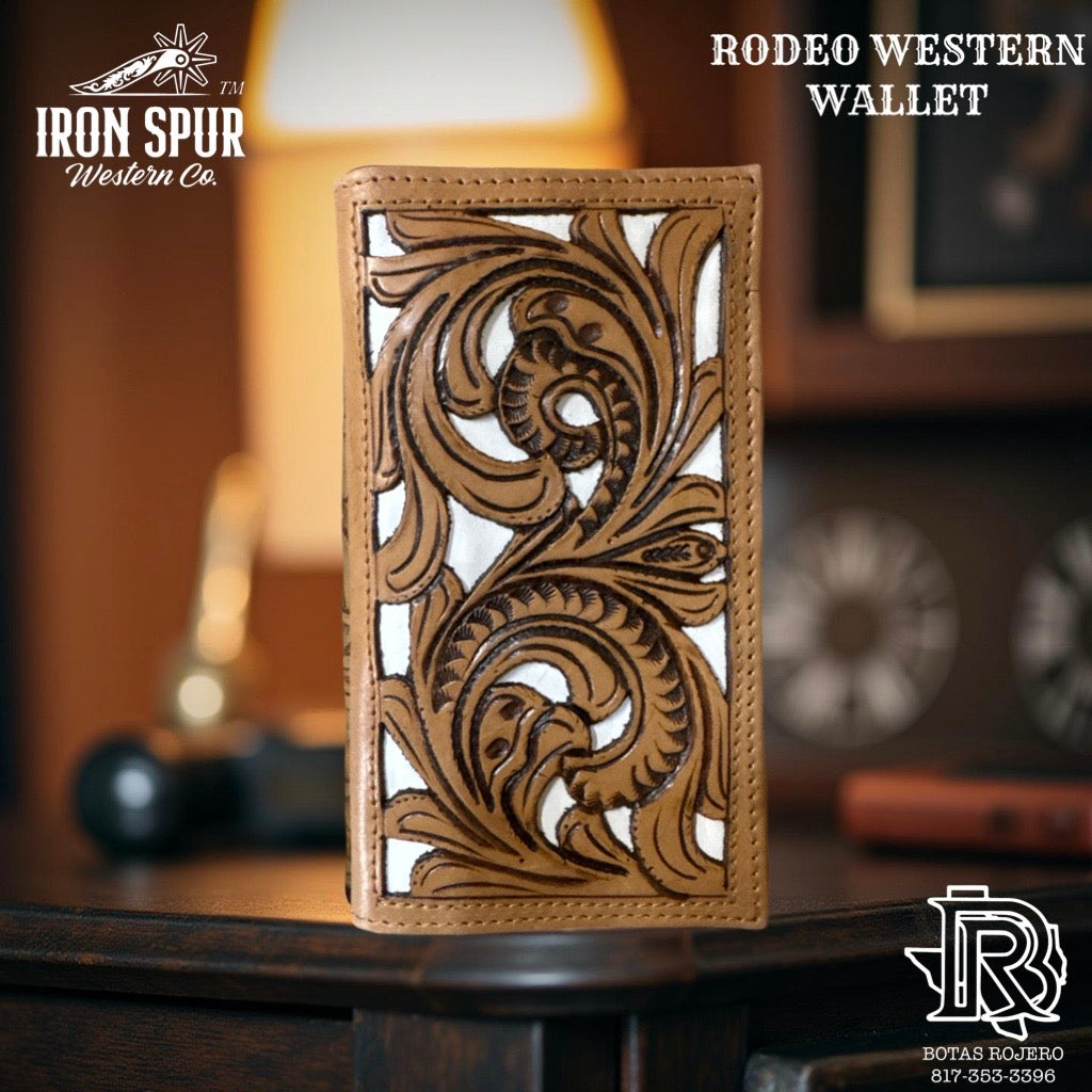 “ MARIO  “ | IRON SPUR ™️ MEN RODEO WALLET WESTERN TOOLED LEATHER WALLET