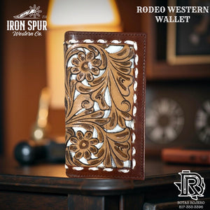 ‘’GARRETT ‘’ IRON SPUR WESTERN CO. WALLET LONG WALLET