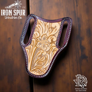 TRAVIS | IRON SPUR WESTERN CO.  KNIFE SHEATH WESTERN TOOLED LEATHER
