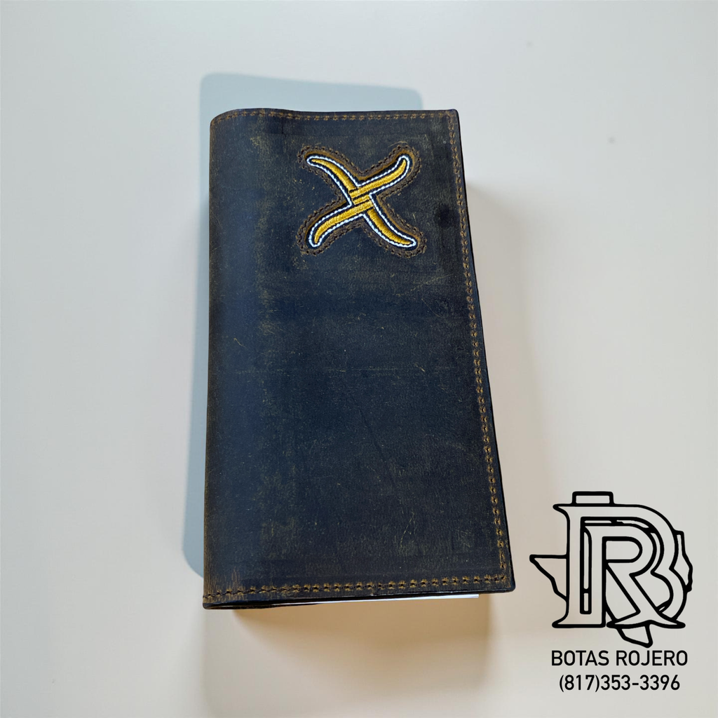 TWISTED X WALLET RODEO BROWN DISTRESSED GOLD (XRC-2)