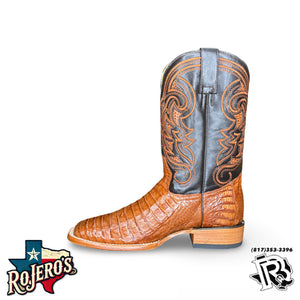 CAIMAN BELLY COGNAC | ORIGNAL MEN SQUARE TOE BOOTS ARANGO