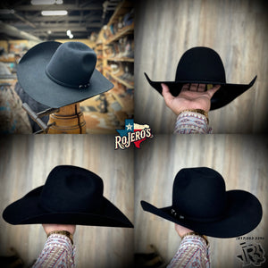 7X BLACK | RODEO KING FELT COWBOY HAT
