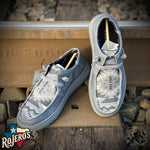 “ JIMMY “ | MEN'S ARIAT HILO STRETCH LACE CHARCOAL/GRAY AZTEC PRINT 10040438