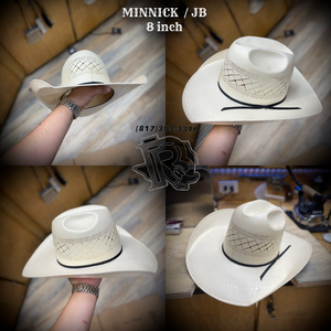 “ DOUBLE DIAMOND “ | COWBOY WESTERN STRAW HAT IVORY RODEO KING 4 1/4” brim