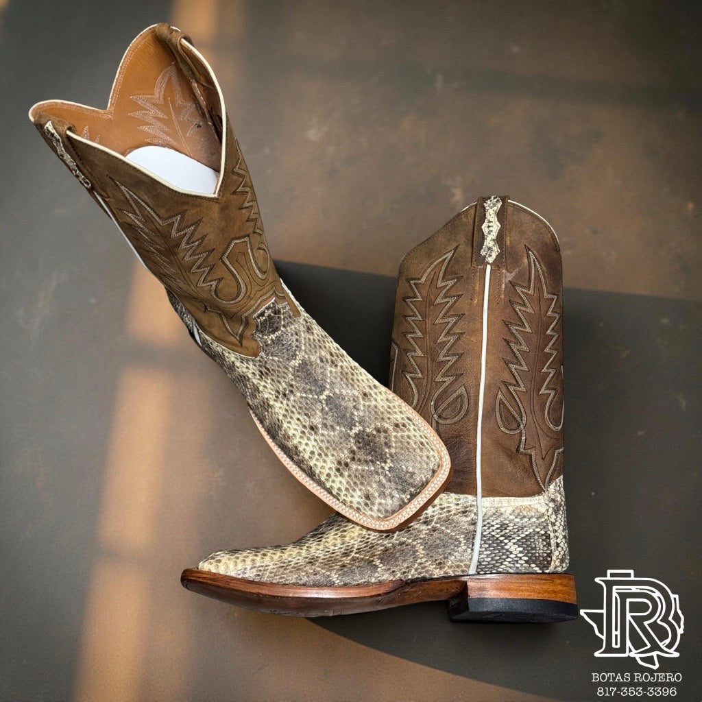 “ Steven “ | ORIGINAL RATTLESNAKE MEN SQUARE TOE WESTERN BOOTS  style# 4542
