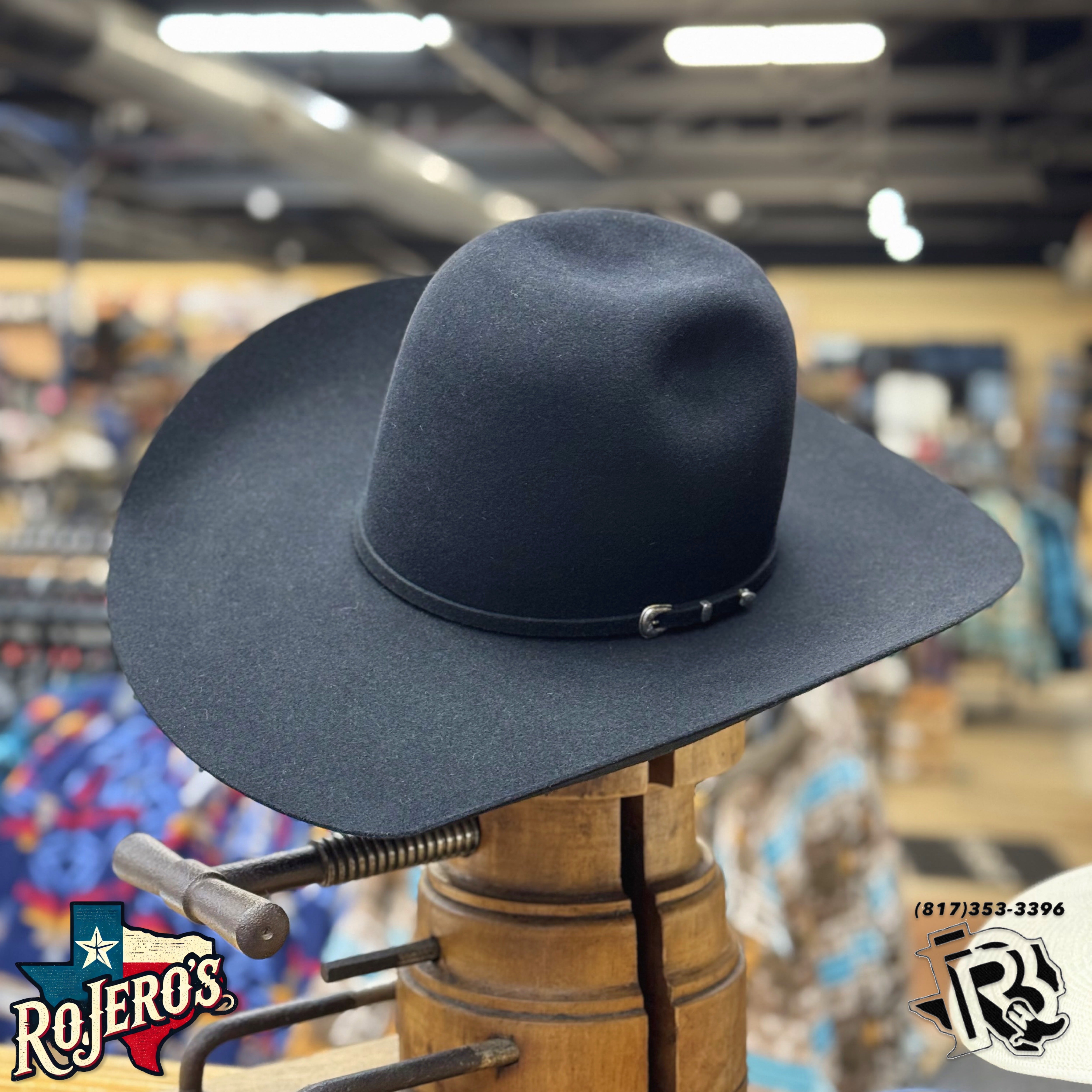 7X BLACK | RODEO KING FELT COWBOY HAT
