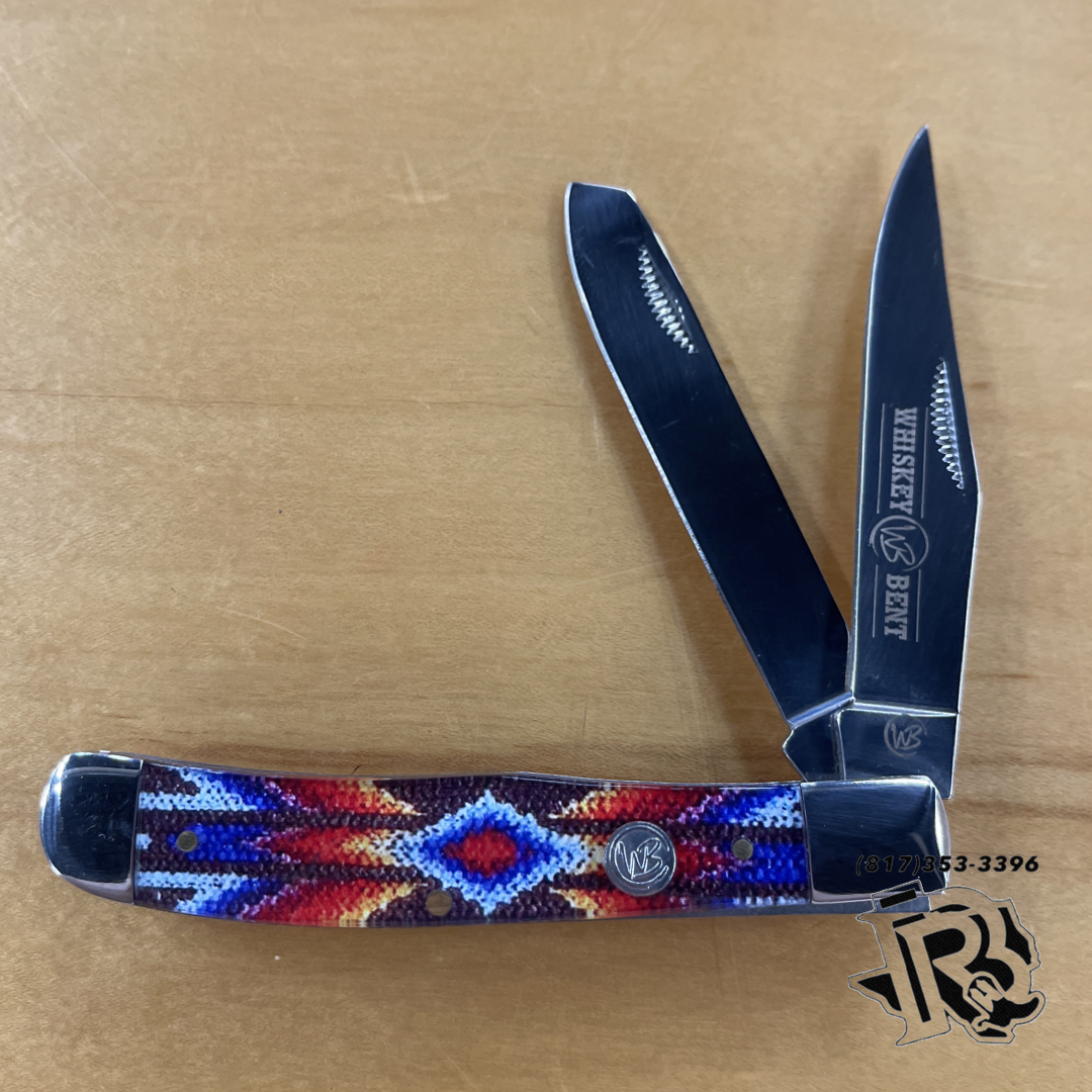 “ Christopher  “ | WHISKEY BENT WESTERN MULTI COLOR  KNIFE (WB11-03)