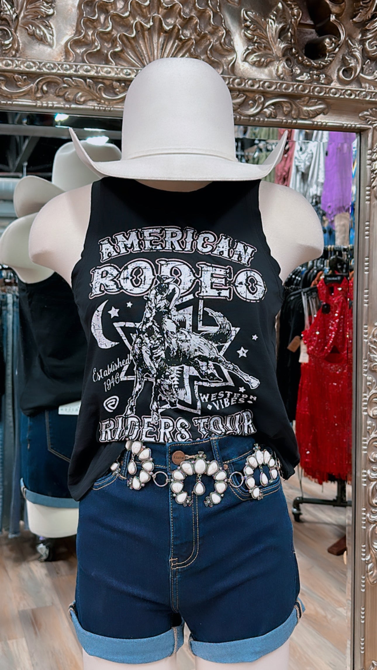 Women graphic tank black rock & roll | RRWT20R0YV