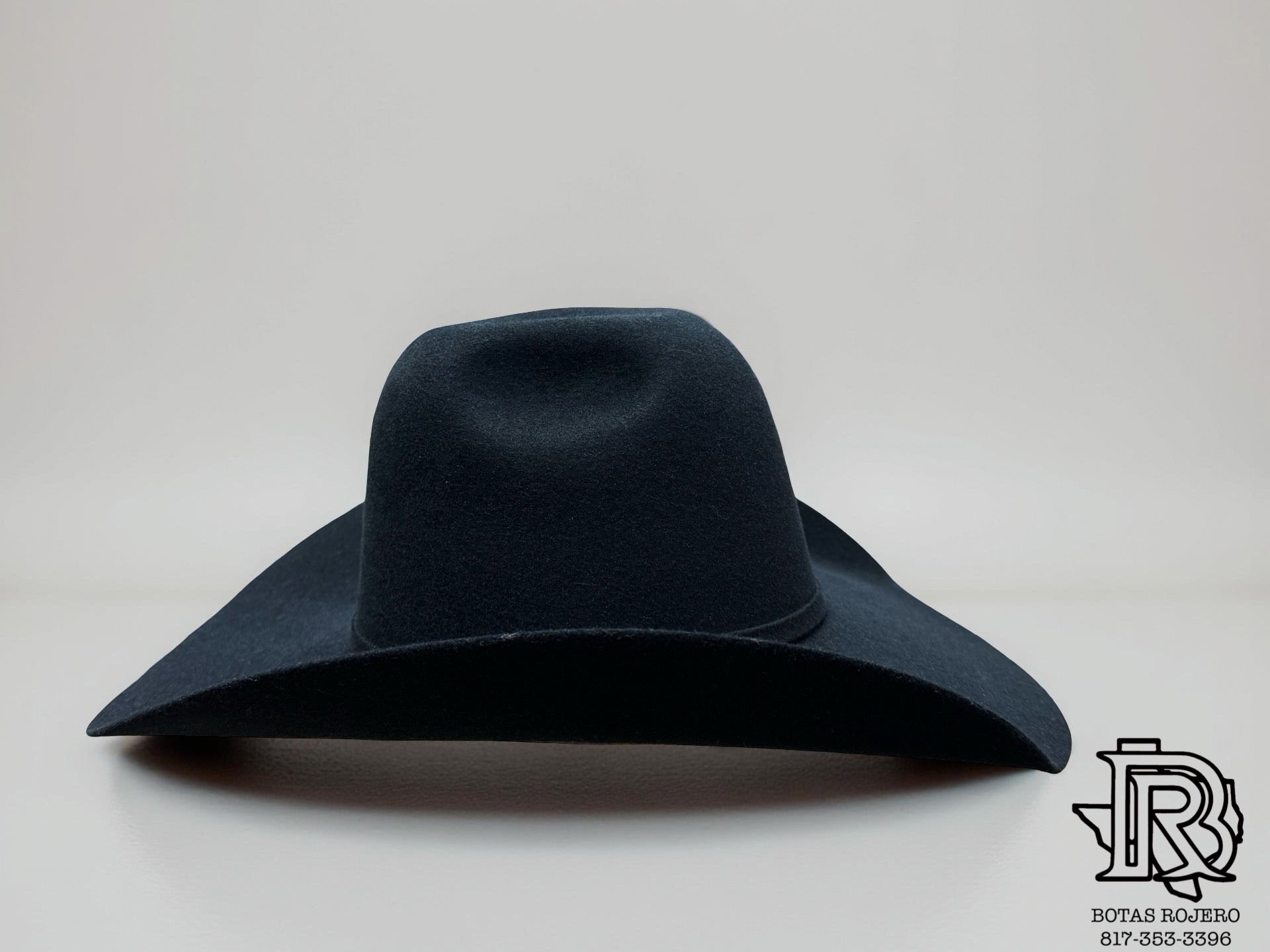 4X BLACK | IRON SPUR ™️ WOOL HAT CROWN 6” BRIM 4 1/4 “