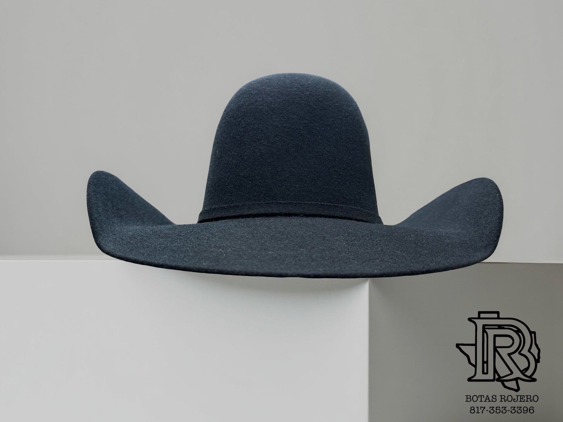 4X BLACK | IRON SPUR ™️ WOOL HAT CROWN 6” BRIM 4 1/4 “