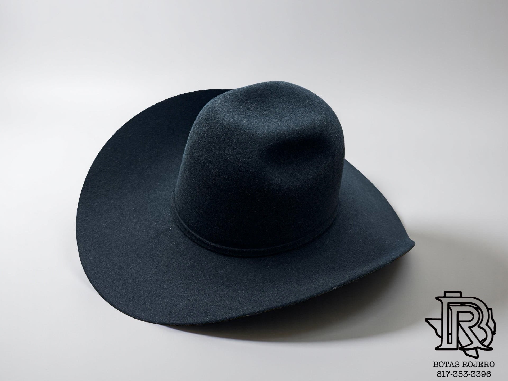 4X BLACK | IRON SPUR ™️ WOOL HAT CROWN 6” BRIM 4 1/4 “