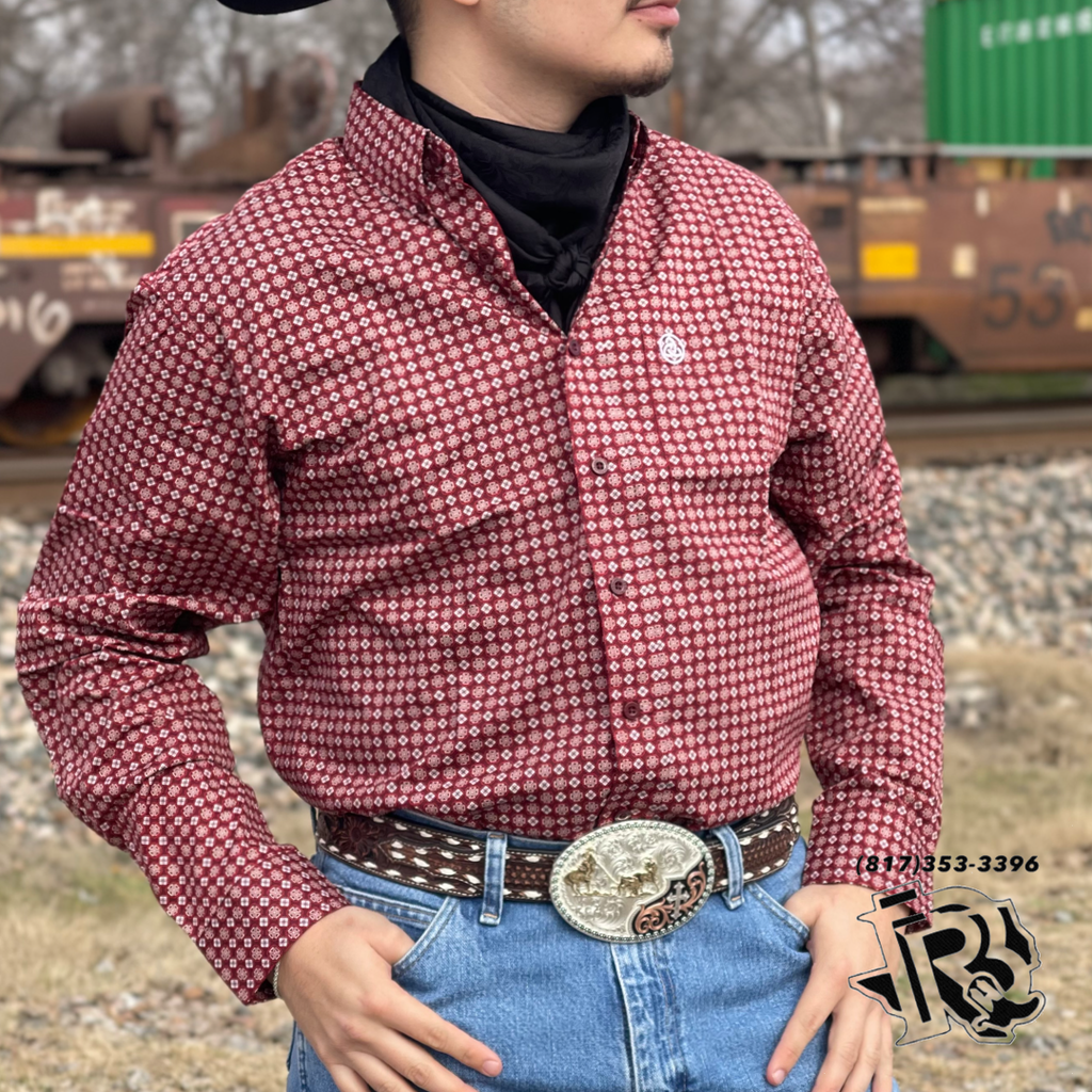 ‘’OLIVER’’| MENS RED WESTERN SHIRT