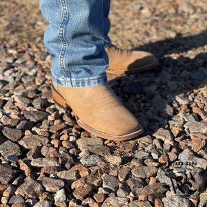 “ Edwardo “ | CAMELL ROUGH OUT BOOTS SQUARE TOE