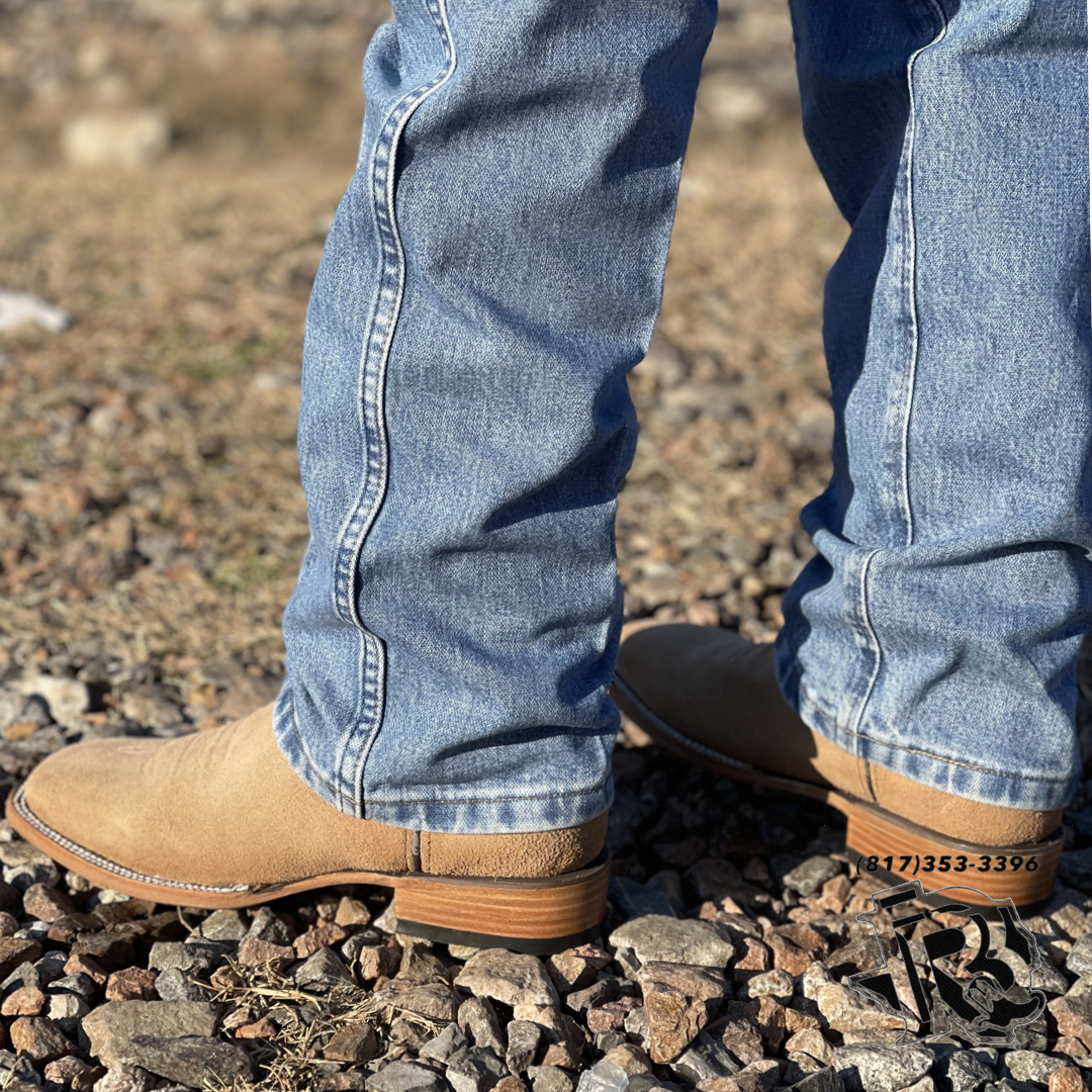 “ Edwardo “ | CAMELL ROUGH OUT BOOTS SQUARE TOE