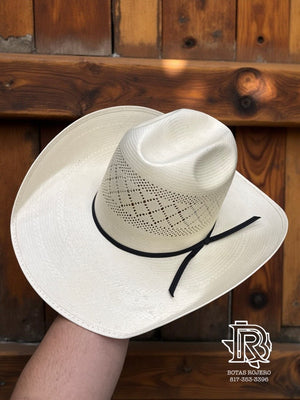 “ DOUBLE DIAMOND “ | COWBOY WESTERN STRAW HAT IVORY RODEO KING 4 1/4” brim