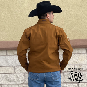 “ Chestnut “ | Men Ariat Orange Brown Softshell Jacket Outerwear 10041612