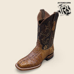 ‘’JONES’’ CAIMAN TAN ROUND TOE WESTERN WERE BOOTS |PRO5824