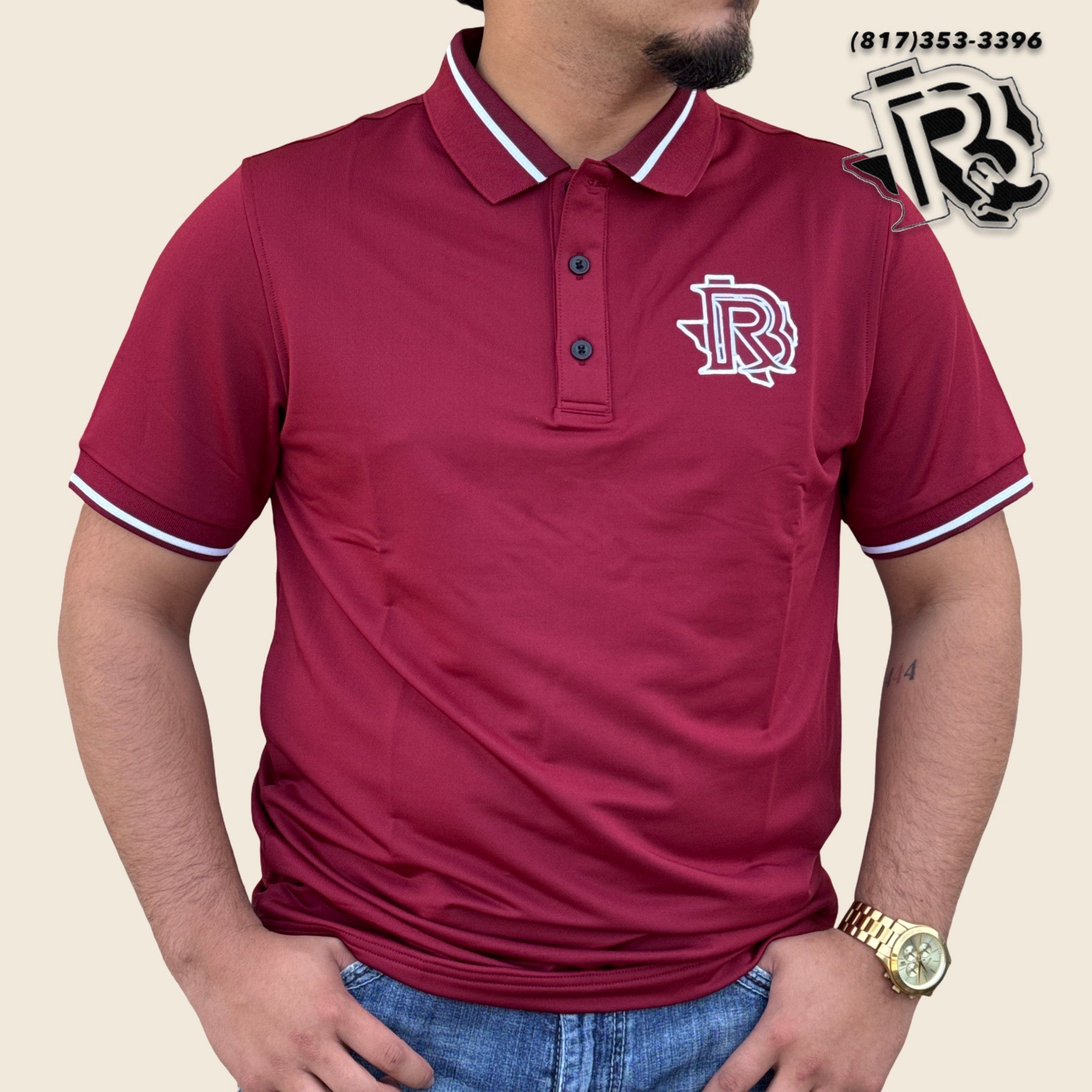 ‘’WALTER’’ BR BURGUNDY POLO