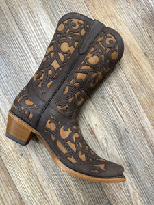 “ STEPHANIE “ | WOMEN WESTERN BOOTS BROWN CORRAL E1302