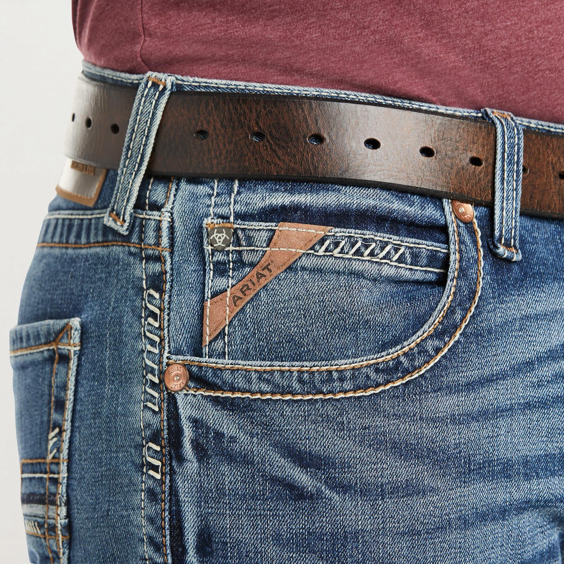 ARIAT JEAN STRAIGHT LEG | M5 Slim Stretch Stackable LIGHT WASH JEANS (10021879) M5