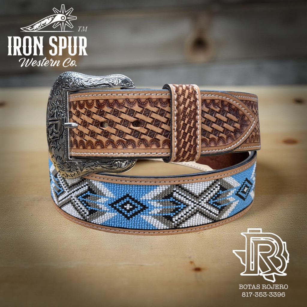“ PAUL “ | 2 INCH IRON SPUR ™️ WESTERN BELT BEADED
