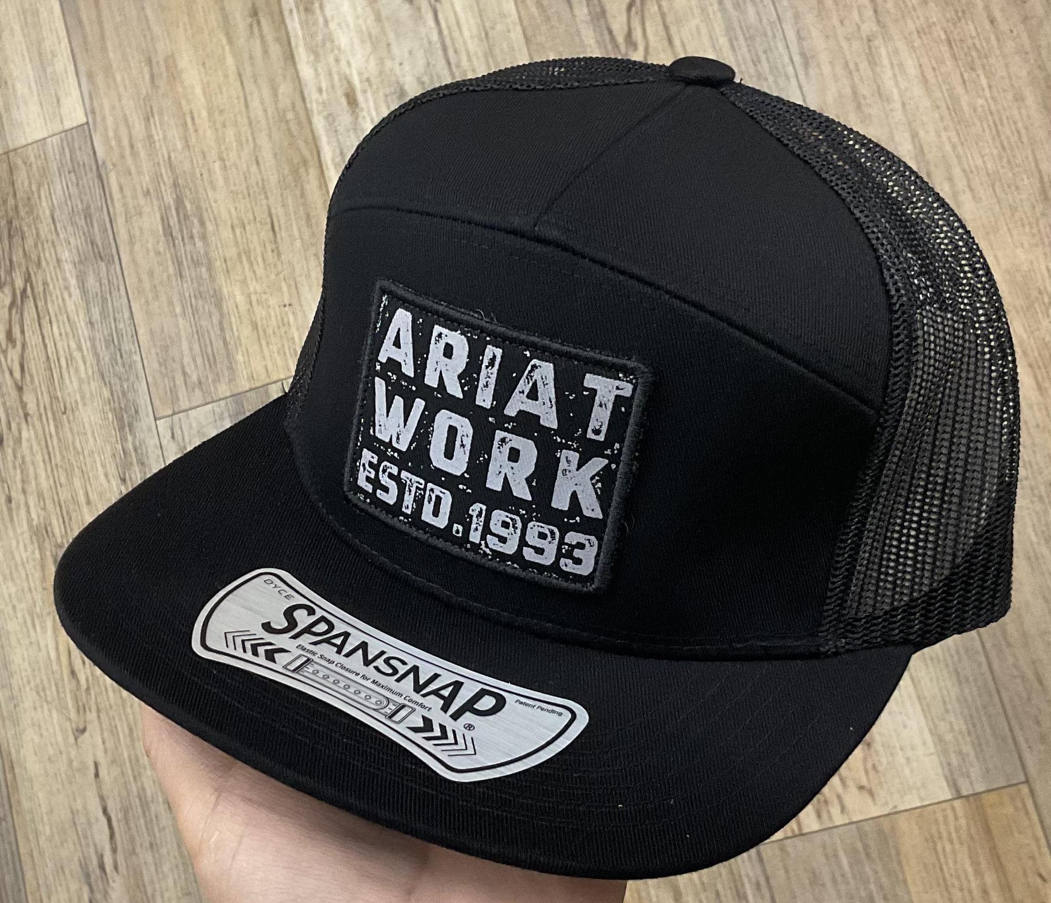 MENS ARIAT BLACK CAP | A290002101