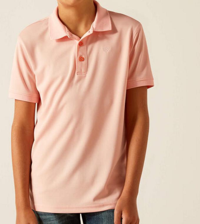 BOYS ARIAT TEK POLO APRICOT BLUSH | 10048874