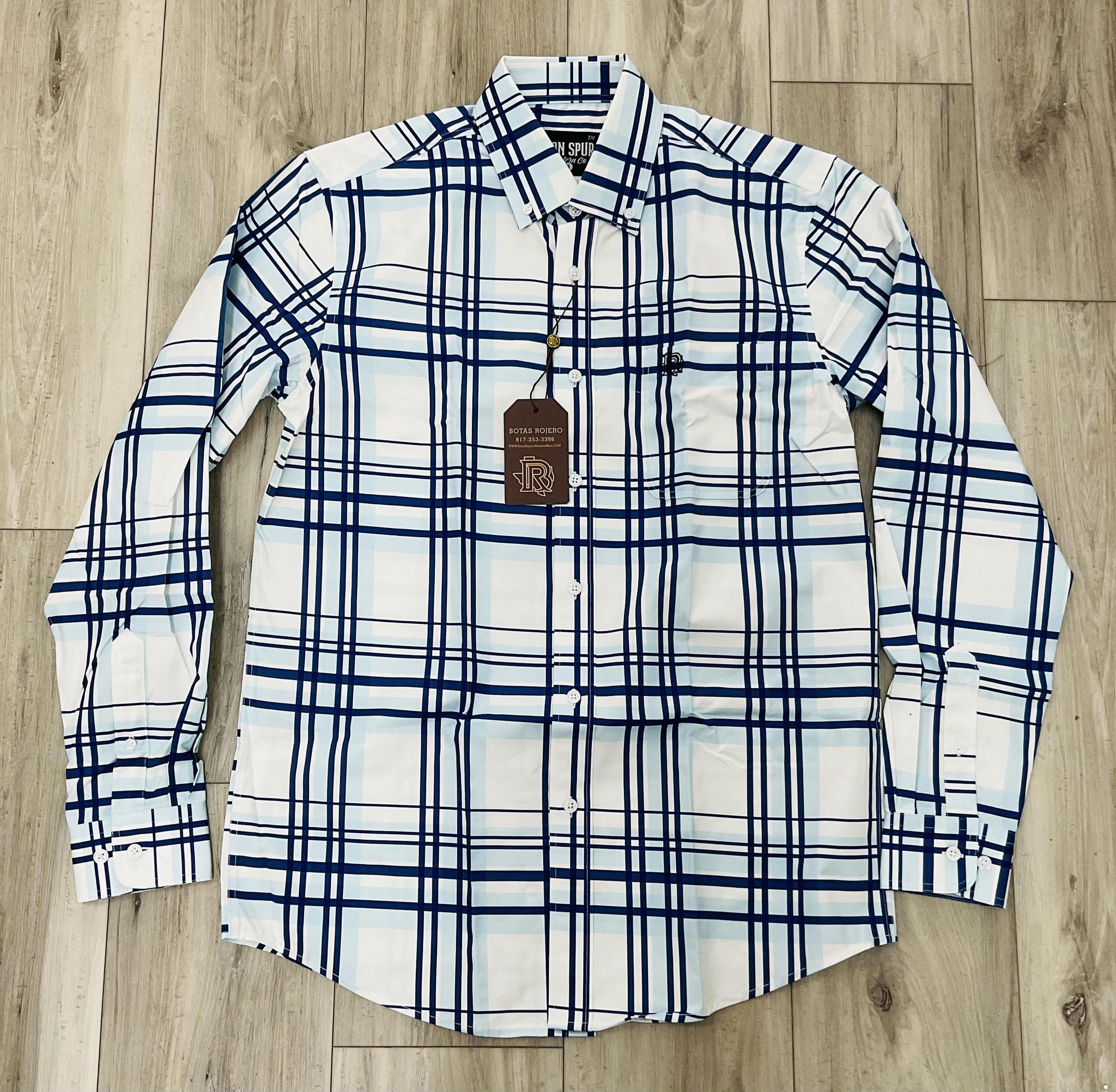 ‘’THE COLT ’’ IRON SPUR SHIRT MEN’S PLAID WESTERN LONG SLEEVE SHIRT