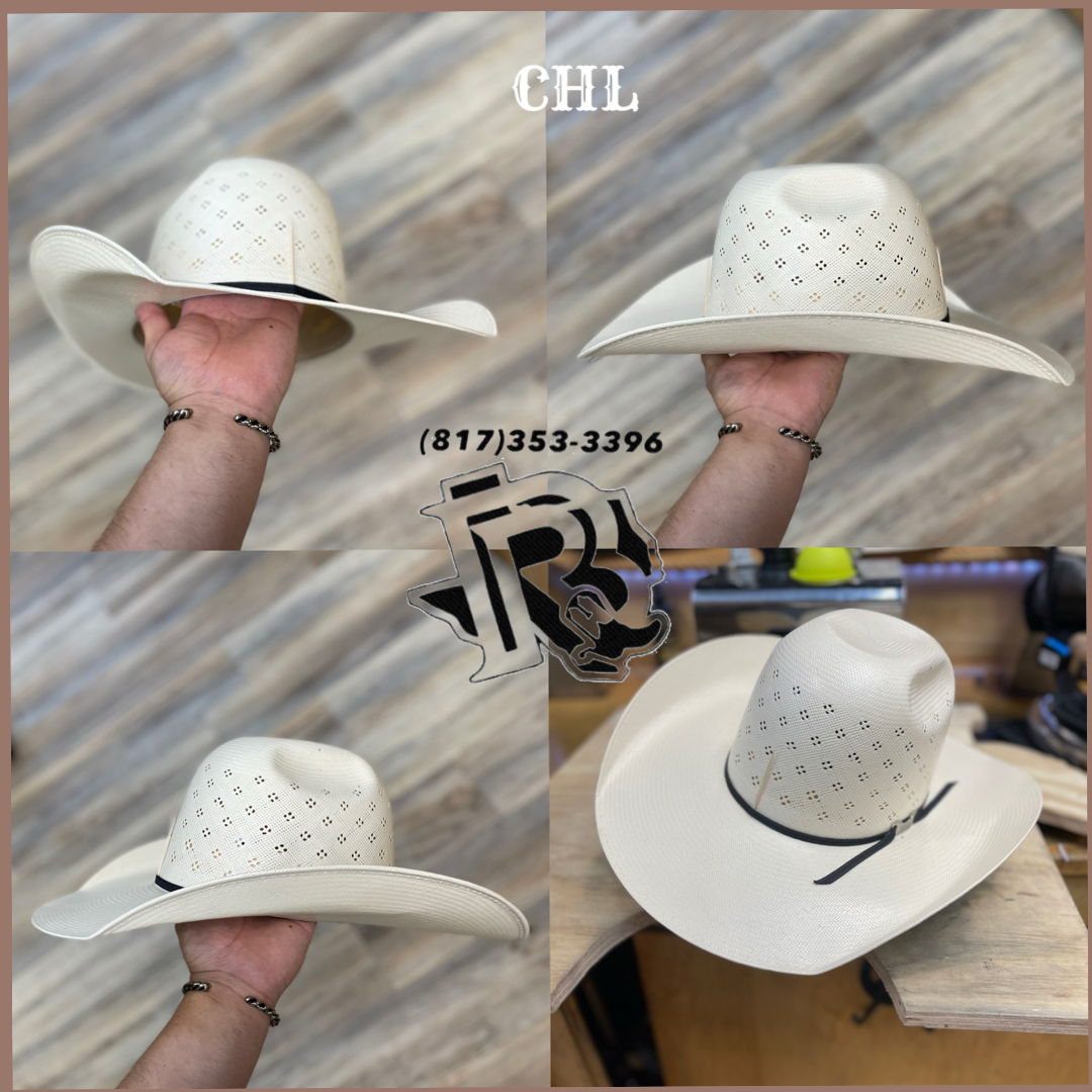“ COLT “ | IRON SPUR ™️ WESTERN STRAW HAT 4 1/4 INCH BRIM 6 INCH CROWN